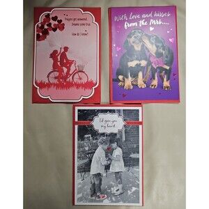 Happy Sweetest Day Lot of 3 Hallmark Greeting Card Dachshund Prayers My Heart